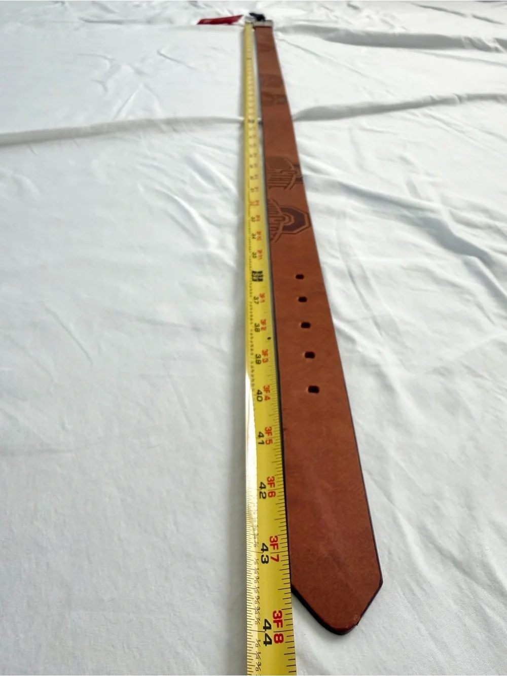 Ohio State Buckeyes Brandish Leather Belt - Brown | Size 38 | Eagles Wings